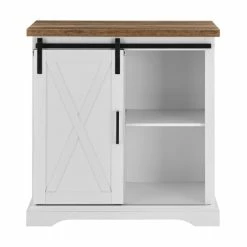 Top 10 ⌛ Middlebrook Designs Middlebrook Wind Gap 32-inch Sliding Barn Door Cabinet White / Rustic Oak ✨ -Middlebrook Sales unnamed file 492