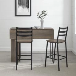 Best Sale ✨ Middlebrook Designs Middlebrook 3-Piece Counter Dining Set (one Carton) Grey Wash 🔔 -Middlebrook Sales unnamed file 4927