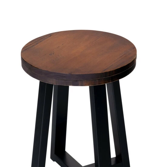 Buy ๐ Middlebrook Designs Middlebrook Round Distressed Solid Wood Standard Dining Stool Gray โ 9 Buy ๐ Middlebrook Designs Middlebrook Round Distressed Solid Wood Standard Dining Stool Gray โ - Image 7