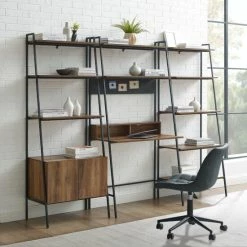 Promo 💯 Middlebrook Designs Middlebrook Lahuri 3-Piece Desk And Shelf Set Grey Wash ✔️ -Middlebrook Sales unnamed file 4982