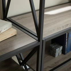 Outlet 🥰 Middlebrook Designs Hattie 3-piece X-Frame Entertainment Wall Grey Wash 👍 -Middlebrook Sales unnamed file 5053