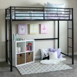 Middlebrook Sales 12 Deals โ Middlebrook Designs Middlebrook Abner Black Metal Classic Twin Loft Bed ๐