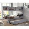 Flash Sale 🌟 Middlebrook Designs Middlebrook Solid Wood Mission Twin Size Bunk Bed With Trundle Grey 😀 -Middlebrook Sales unnamed file 5082
