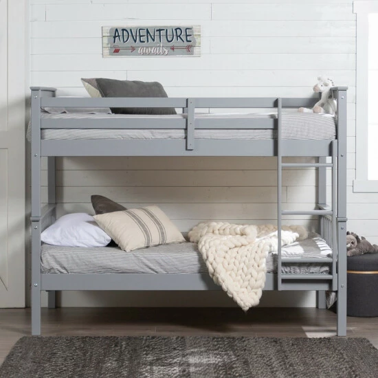 Flash Sale ๐ Middlebrook Designs Middlebrook Solid Wood Mission Twin Size Bunk Bed With Trundle Grey ๐ 5 Flash Sale ๐ Middlebrook Designs Middlebrook Solid Wood Mission Twin Size Bunk Bed With Trundle Grey ๐ - Image 3