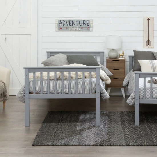 Flash Sale ๐ Middlebrook Designs Middlebrook Solid Wood Mission Twin Size Bunk Bed With Trundle Grey ๐ 10 Flash Sale ๐ Middlebrook Designs Middlebrook Solid Wood Mission Twin Size Bunk Bed With Trundle Grey ๐ - Image 8
