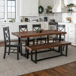 Outlet 🤩 Middlebrook Designs Middlebrook Solid Wood 6-Piece Dining Set With X-Back Chairs Grey 🤩 -Middlebrook Sales unnamed file 514