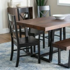 Outlet 🤩 Middlebrook Designs Middlebrook Solid Wood 6-Piece Dining Set With X-Back Chairs Grey 🤩 -Middlebrook Sales unnamed file 515
