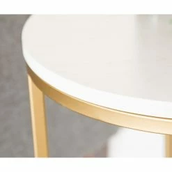 Cheapest 🧨 Middlebrook Designs Middlebrook Helbling Round Side Table Gold / Glass ✨ -Middlebrook Sales unnamed file 52