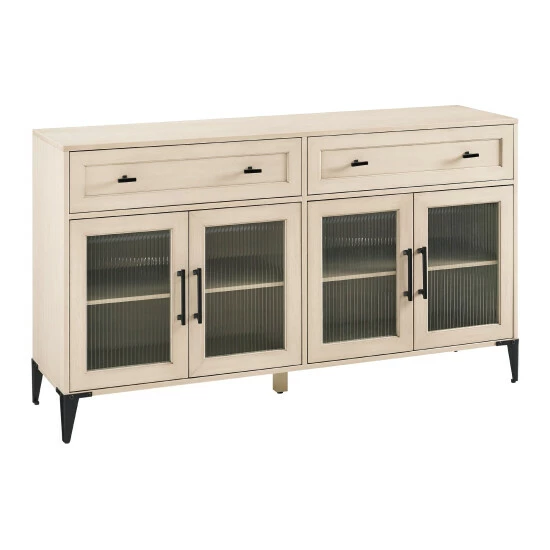 Top 10 ๐ Middlebrook Designs Middlebrook 58-inch 2-Drawer, Fluted Glass Door Sideboard Dark Brown Oak ๐ 8 Top 10 ๐ Middlebrook Designs Middlebrook 58-inch 2-Drawer, Fluted Glass Door Sideboard Dark Brown Oak ๐ - Image 6