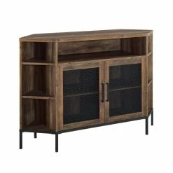 Discount 🥰 Middlebrook Designs Middlebrook Kujawa 48-inch Mesh Door Corner TV Console Dark Walnut 😍 -Middlebrook Sales unnamed file 549