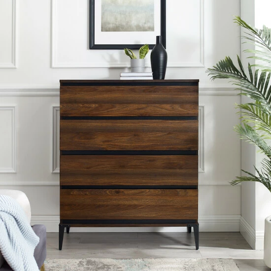 Budget ๐ Middlebrook Designs 4-Drawer Urban Chest Dark Walnut ๐ 4 Budget ๐ Middlebrook Designs 4-Drawer Urban Chest Dark Walnut ๐ - Image 2