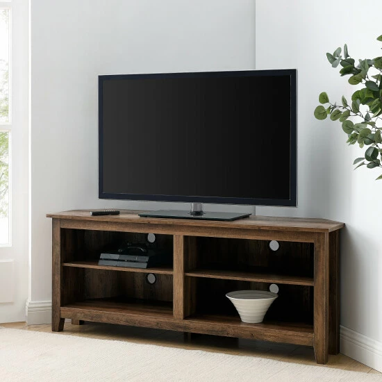 Brand new ๐งจ Middlebrook Designs Middlebrook Ogden 58-inch Corner TV Stand Console Rustic Oak ๐ 5 Brand new ๐งจ Middlebrook Designs Middlebrook Ogden 58-inch Corner TV Stand Console Rustic Oak ๐ - Image 3