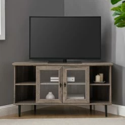 Promo 🤩 Middlebrook Designs Middlebrook 48-inch Glass Door Corner TV Console Dark Walnut 🎉 -Middlebrook Sales unnamed file 607
