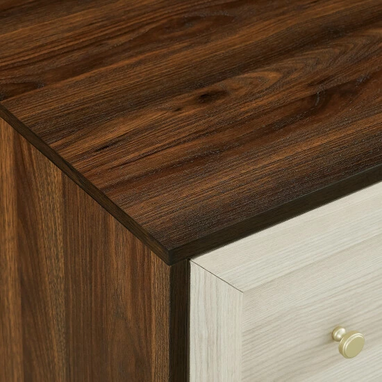 Top 10 ๐ Middlebrook Designs 4-Drawer Gold Base ๐ Dresser White Poplar / Dark Walnut ๐ 8 Top 10 ๐ Middlebrook Designs 4-Drawer Gold Base ๐ Dresser White Poplar / Dark Walnut ๐ - Image 6