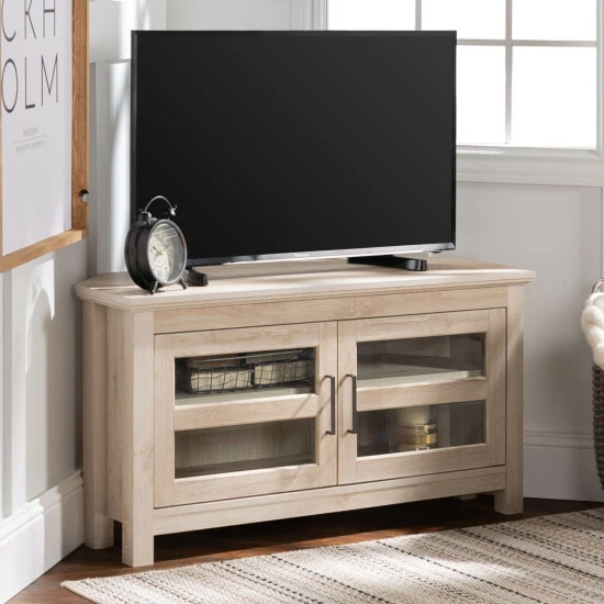 Coupon ✨ Middlebrook Designs Middlebrook Bow Valley 44-inch Corner TV Stand Rustic Oak ✔️ 5 Coupon ✨ Middlebrook Designs Middlebrook Bow Valley 44-inch Corner TV Stand Rustic Oak ✔️ - Image 3