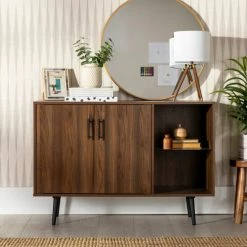Hot Sale 🤩 Middlebrook Designs Middlebrook Saltor Mid-Century Buffet Console Dark Walnut 😍 -Middlebrook Sales unnamed file 688