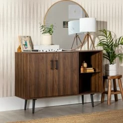 Hot Sale 🤩 Middlebrook Designs Middlebrook Saltor Mid-Century Buffet Console Dark Walnut 😍 -Middlebrook Sales unnamed file 689