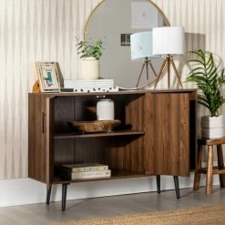 Hot Sale 🤩 Middlebrook Designs Middlebrook Saltor Mid-Century Buffet Console Dark Walnut 😍 -Middlebrook Sales unnamed file 692