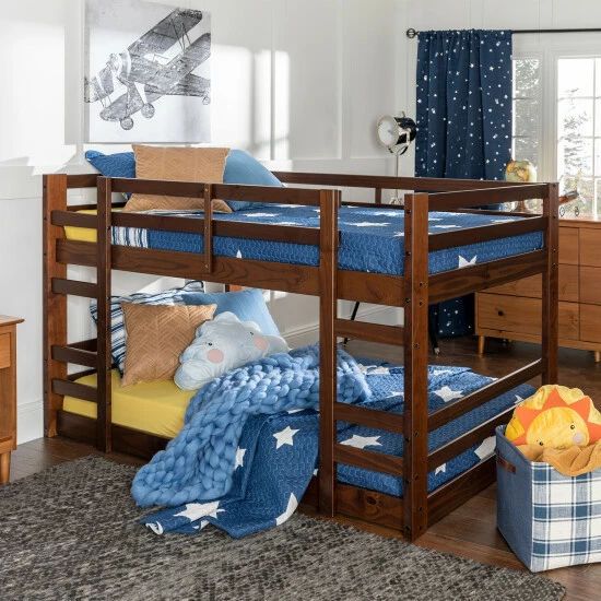 Budget ⌛ Middlebrook Designs Middlebrook Browning Solid Wood Twin Size Low Bunk Bed Grey ✔️ 4 Budget ⌛ Middlebrook Designs Middlebrook Browning Solid Wood Twin Size Low Bunk Bed Grey ✔️ - Image 2
