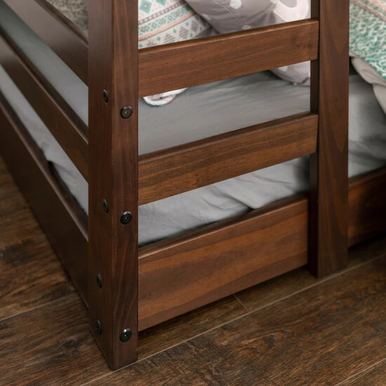 Budget ⌛ Middlebrook Designs Middlebrook Browning Solid Wood Twin Size Low Bunk Bed Grey ✔️ 6 Budget ⌛ Middlebrook Designs Middlebrook Browning Solid Wood Twin Size Low Bunk Bed Grey ✔️ - Image 4