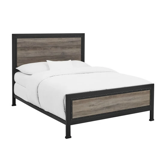 Hot Sale ๐คฉ Middlebrook Designs Middlebrook Santos Rustic Metal Queen Panel Bed Grey Wash ๐คฉ 7 Hot Sale ๐คฉ Middlebrook Designs Middlebrook Santos Rustic Metal Queen Panel Bed Grey Wash ๐คฉ - Image 5