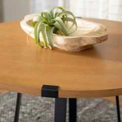 Discount 🥰 Middlebrook Designs Middlebrook Kenyon Round Metal Wrap Dining Table Dark Walnut 😉 -Middlebrook Sales unnamed file 757