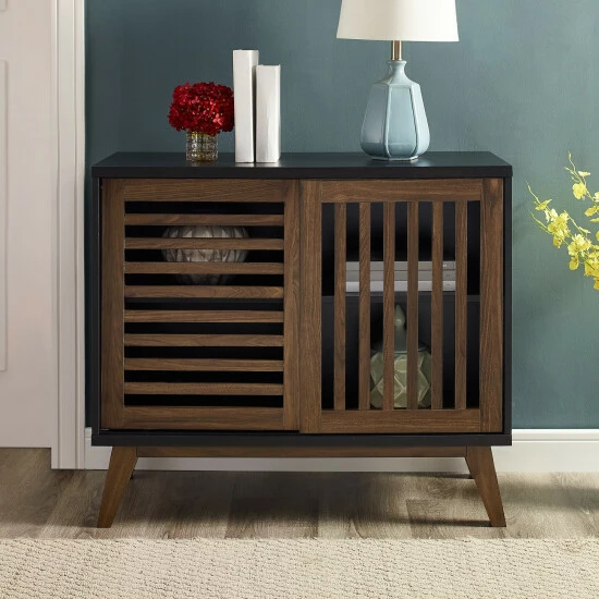 Best Pirce ❤️ Middlebrook Designs Middlebrook Saltor 36-inch Slat Door Cabinet White / Rustic Oak ✨ 4 Best Pirce ❤️ Middlebrook Designs Middlebrook Saltor 36-inch Slat Door Cabinet White / Rustic Oak ✨ - Image 2