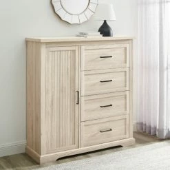 Buy 💯 Middlebrook Designs Middlebrook Groove Door 4-Drawer Wardrobe Armoire Dark Walnut 🌟 -Middlebrook Sales unnamed file 831