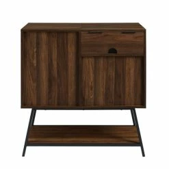 Budget 😉 Middlebrook Designs Middlebrook Record Player Accent Cabinet Dark Walnut / Black ✔️ -Middlebrook Sales unnamed file 842