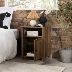 Flash Sale ❤️ Middlebrook Designs Middlebrook 18-inch Groove-door Farmhouse Nightstand Dark Walnut 🔥 -Middlebrook Sales unnamed file 846