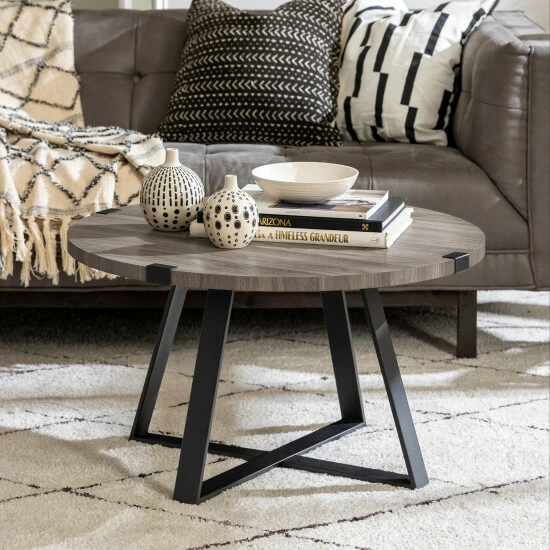 Best Pirce ๐ Middlebrook Designs Barnett Round Metal Wrap Coffee Table Slate Grey ๐ 9 Best Pirce ๐ Middlebrook Designs Barnett Round Metal Wrap Coffee Table Slate Grey ๐ - Image 7