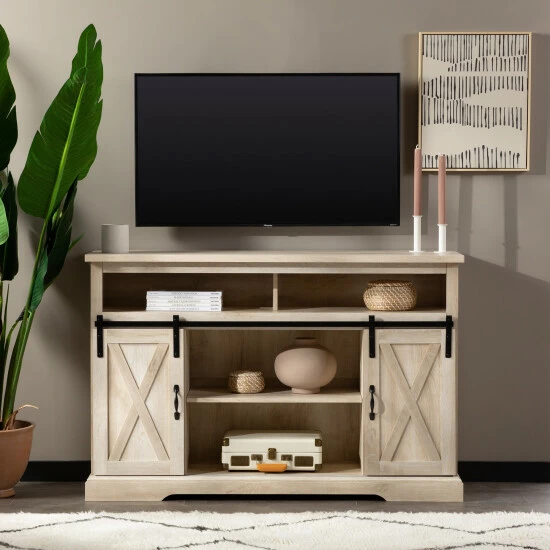 Budget ✔️ Middlebrook Designs Middlebrook 52-inch Highboy Sliding Barn Door TV Console Grey Wash ✔️ 4 Budget ✔️ Middlebrook Designs Middlebrook 52-inch Highboy Sliding Barn Door TV Console Grey Wash ✔️ - Image 2