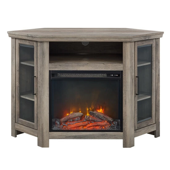 Brand new 🧨 Middlebrook Designs Middlebrook 48-inch Corner Fireplace TV Console Rustic Oak ❤️ 6 Brand new 🧨 Middlebrook Designs Middlebrook 48-inch Corner Fireplace TV Console Rustic Oak ❤️ - Image 4