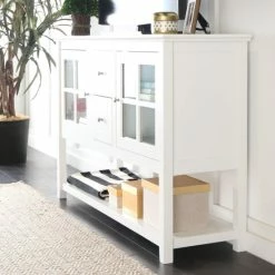 Best Sale ⌛ Middlebrook Designs Middlebrook 52-inch White Buffet Cabinet TV Console ⭐ -Middlebrook Sales unnamed file 912