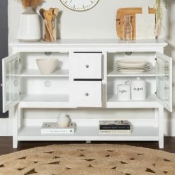 Best Sale ⌛ Middlebrook Designs Middlebrook 52-inch White Buffet Cabinet TV Console ⭐ -Middlebrook Sales unnamed file 913