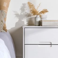 Promo 🥰 Middlebrook Designs Middlebrook Mid-Century Solid Wood 2-Drawer Nightstand White 🔔 -Middlebrook Sales unnamed file 92