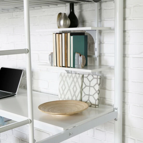 Best Sale ๐ฅ Middlebrook Designs Middlebrook Abner Twin Metal Loft Bed With Desk - White ๐ 5 Best Sale ๐ฅ Middlebrook Designs Middlebrook Abner Twin Metal Loft Bed With Desk - White ๐ - Image 3