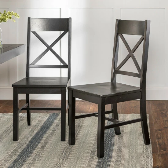 Buy ๐ฅฐ Middlebrook Designs Middlebrook Antique Black X-Back Dining Side Chairs, Set Of 2 ๐ 4 Buy ๐ฅฐ Middlebrook Designs Middlebrook Antique Black X-Back Dining Side Chairs, Set Of 2 ๐ - Image 2